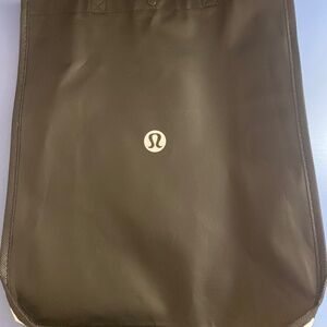 Lululemon large black and white shopping bag